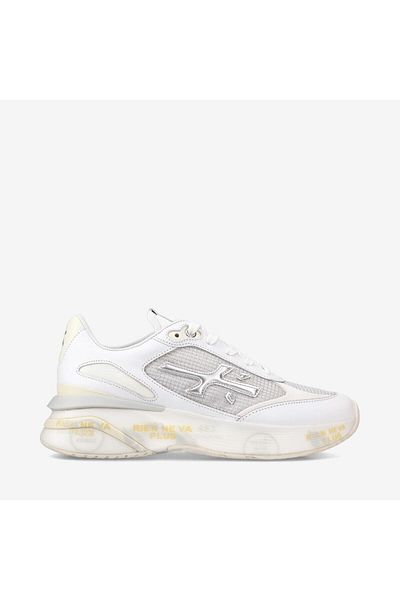 Premiata White Sneaker - Women's Timeless Trainers Mouerun D