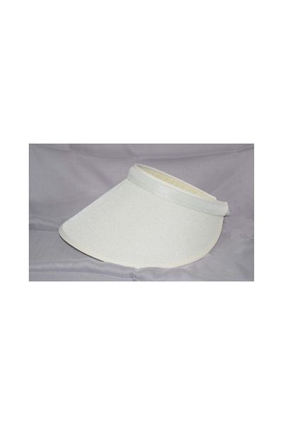 İşnar Women's Off-White Visor Crown Hat