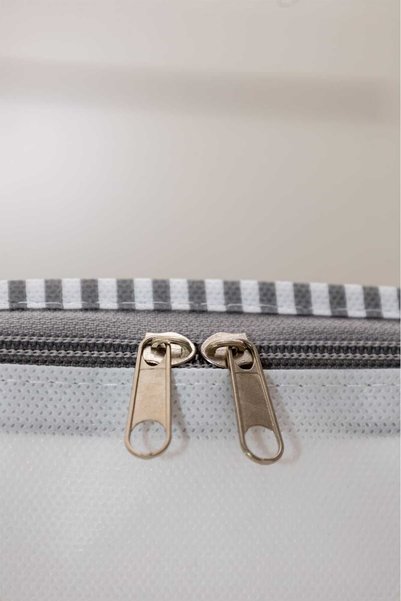 Textile sweet مجموعة منظم حقائب السفر البيضاء المكونة من 6 قطع في حقيبة السفر ومجموعة منظم حقائب المستشفى