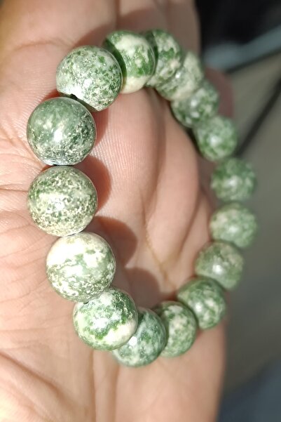 TAŞÇIZADE Jasper Taşı Yeşil 12 mm Natural Doğaltaş Bileklik