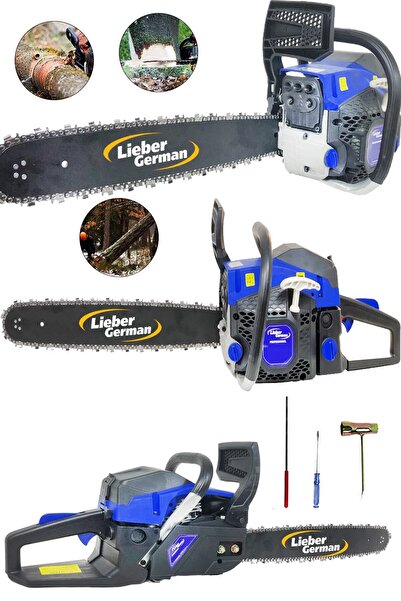 Lieber German Alman Gth5900 Tam Profesyonel 2.4hp 58 Cc Benzinli Odun Ağaç Kesim Bıçkı Motoru