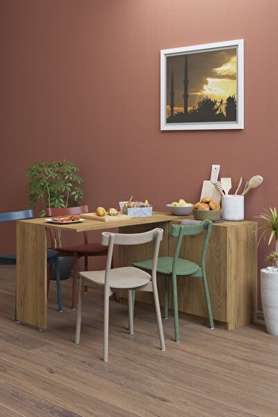 moka park avm Flor Açılır Kapanır Dekoratif I Mutfak Yemek Masası Çok Amaçlı ...