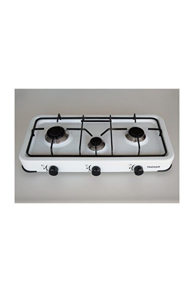 Uğur Beyaz 3 Gözlü Set Üstü Ocak Doğalgazlı-3lü Set Üstü Ocak-