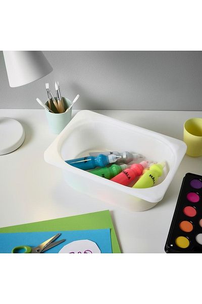 IKEA Trofast White 20x30x10 Cm Children's Room Commodity Toy Clothes Storage Box Drawer Box