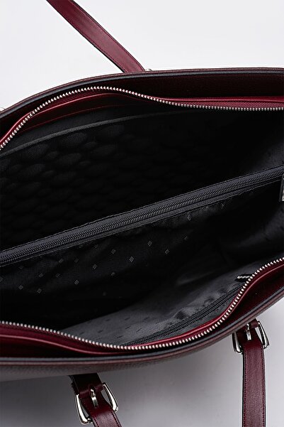 deridense Women's Briefcase Laptop Bag Claret Red