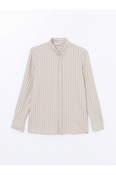 LC Waikiki Ανδρικό πουκάμισο - Slim Fit, Μακρυμάνικο, Ριγέ