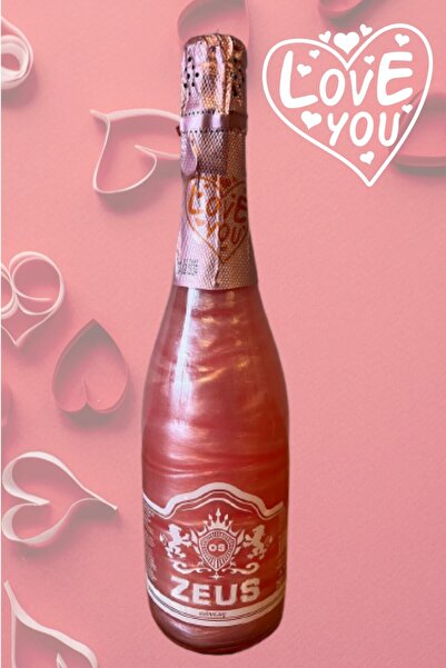 OS ZEUS Sevgililer Gününe Özel Alkolsüz Simli Şampanya* Içecek Çilek Aromalı