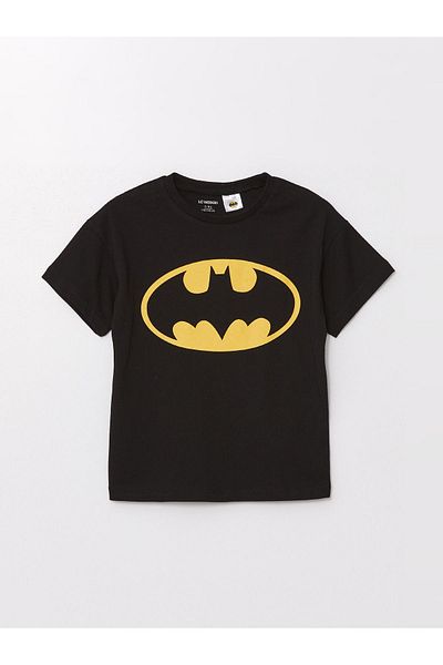 LC Waikiki Superman Printed Baby Boy T-Shirt - Crew Neck, Short Sleeve