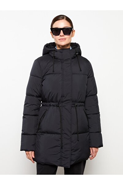 LC Waikiki Dámský kabát s kapucí Puffer