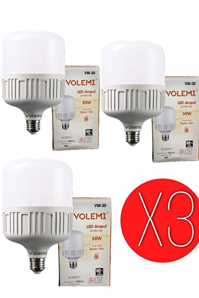 3 pcs white light 30 w 80% energy saving domestic production bulbs