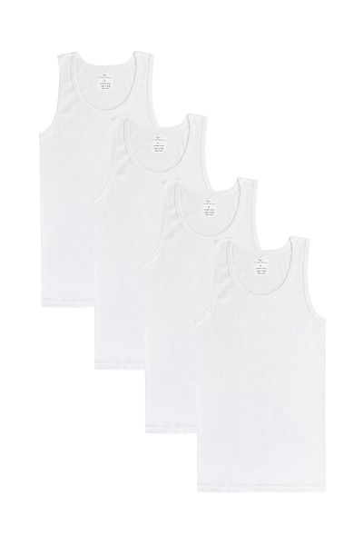 Steve Wolls Men's White 4-Piece Supreme Undershirt - 33102