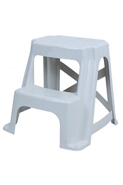 Genel Markalar Sağlam Plastik Basamaklı Tabure (1 ADET) Beyaz