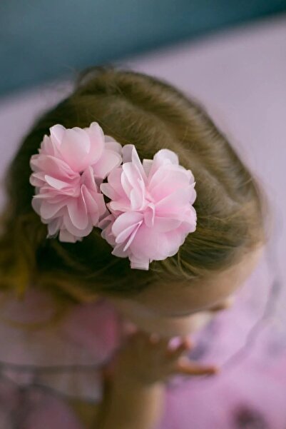 Toka Perisi Çiçekli 2'li Klips Frida Metal Klipsli toka