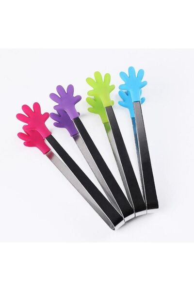 LOVYCO Silicone Tongs - Home Office Cube Candy Holding Serving, Hand Shaped