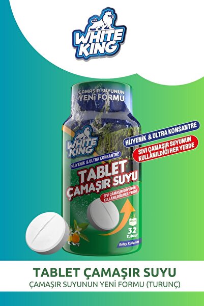 ROSSMANN Çamaşır Suyu Tableti Hijyenik Ultra Konsantre 32 Tablet Turunç