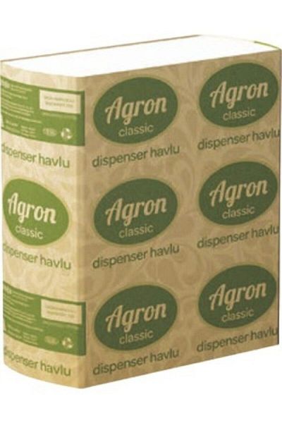 Agron Z Fold Dispenser - 4 Packs of 200 Paper Towels Napkins, 800 Pieces