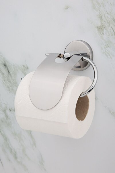 UG Home Χρώμιο δαχτυλίδι πετσέτας με στενό κάλυμμα θήκη για χαρτοπετσέτα τουαλέτας Κρεμάστρα ρόμπας 3 τεμαχίων σετ αξεσουάρ μπάνιου