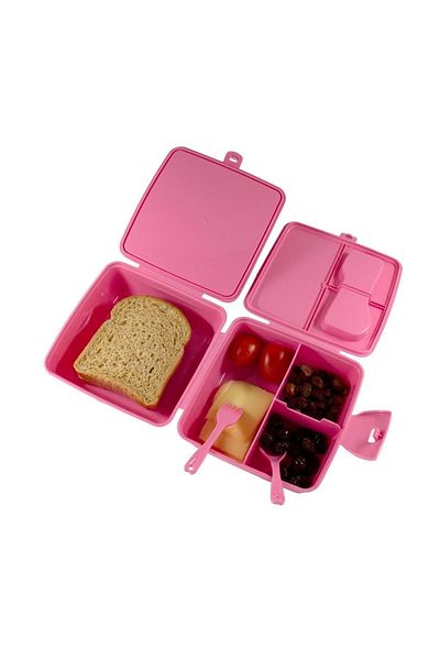 WİGGLE Wiggle LOL Surprise Baby 4 Compartment Children's Lunch Box - Food Storage Container with Spoon and Fork