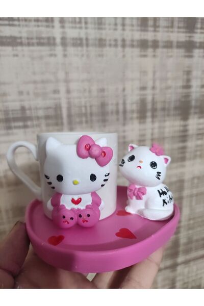 Kahve Hç Tasarim Hello Kitty Fincani