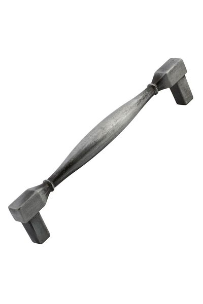 Badem10 Pătrat anticat argintiu antic 128 mm mobilier metalic sertar bucătărie dulap dulap mâner mâner