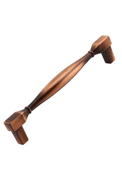 Badem10 Mâner pătrat antic din cupru antic 128 mm mobilier metalic sertar bucătărie dulap dulap mâner mâner