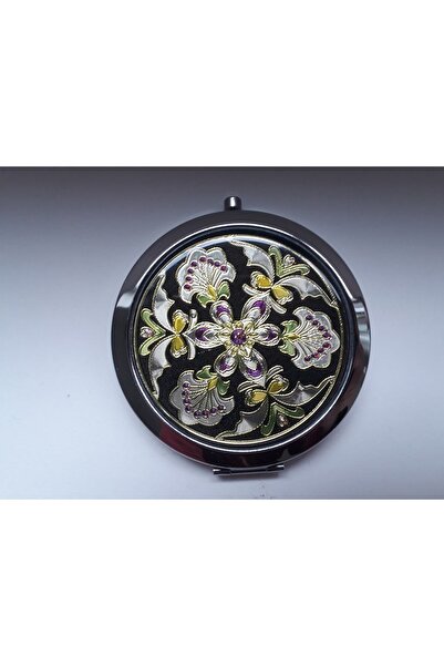 NiceandBonita Yuvarlak Cep Aynası, Kadınlar Için Makyaj Aynası, Metal Çanta A...