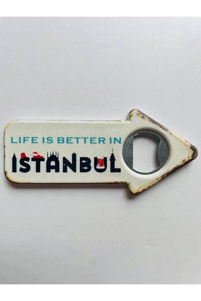 GALATA GIFT Σχήμα βέλους, Ανοιχτήρι μπουκαλιών με θέμα την Κωνσταντινούπολη, Μαγνήτης ανοιχτήρι