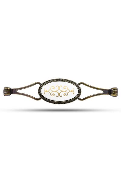 Badem10 Antique Metal Antique - Furniture, Kitchen Cabinet, Cabinet Handle (128Mm-12.8Cm), (4 Pcs)
