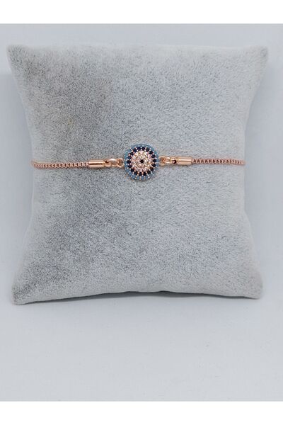 GALATA GIFT سوار من حجر الزركون الفيروزي الفولاذي، سوار مضاد للتشويه مع مصعد