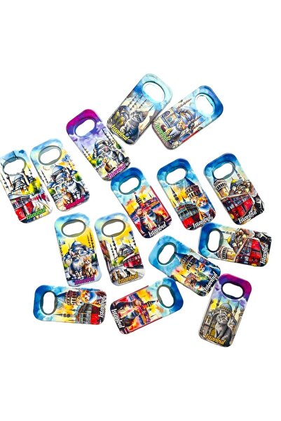 GALATA GIFT Sticla cu magnet cu tematică Istanbul și pisică - o bucată, deschizător de sifon de 9 cm