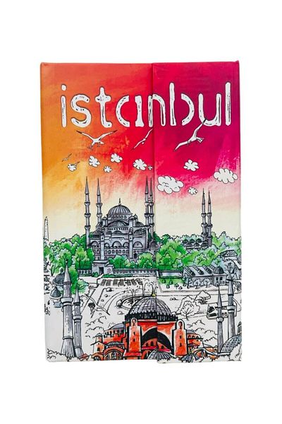 GALATA GIFT Istanbul Themed Unlined Notebook with Hard Cover - 14*9.5 for Memory Souvenir and Daily Gratitude