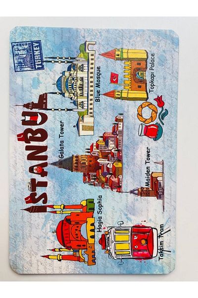 GALATA GIFT Καρτ ποστάλ με θέμα Istanbul, Nostalgic, Kraft, Κάρτα, Καρτ ποστάλ, 16*11cm