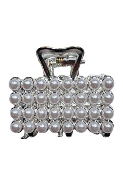 GALATA GIFT Agrafă de păr cu perle, auriu, metal, clemă, clemă de păr, clemă de fier solidă 5 cm