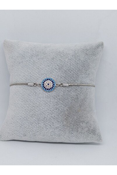 GALATA GIFT سوار من حجر الزركون الفيروزي الفولاذي، سوار مضاد للتشويه مع مصعد