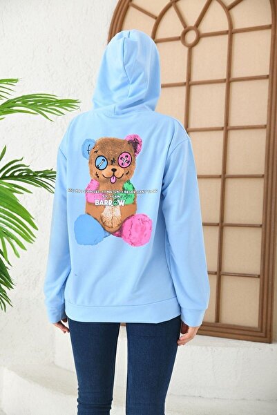 Altamira Φούτερ με κουκούλα Unisex Blue Barrow με στάμπα oversize