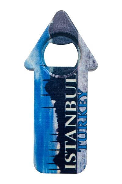 GALATA GIFT Magnet pentru deschizător de sticle în formă de săgeată cu tematică Istanbul - Soda, Soda și Frigider