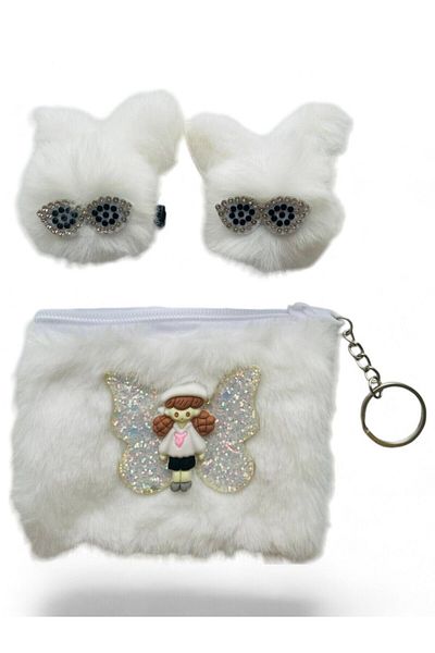 GALATA GIFT Color Matching Coin Purse, Keychain Wallet and Two Buckles Set for Girls
