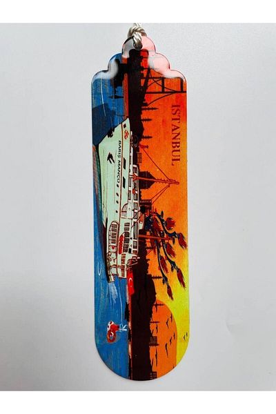 GALATA GIFT Εικονίδια της Κωνσταντινούπολης με θέμα Ζωηρόχρωμο σελιδοδείκτη με φούντες