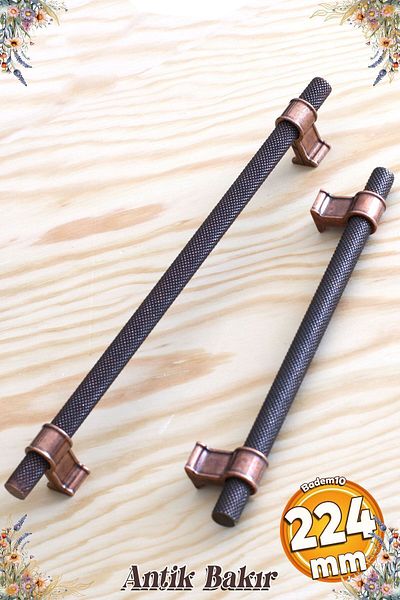 Badem10 Hisar Antique Cupru Metal 224 Mm-22.4 Cm Mobilier Bucătărie Sertar Dulap Mâner Mâner