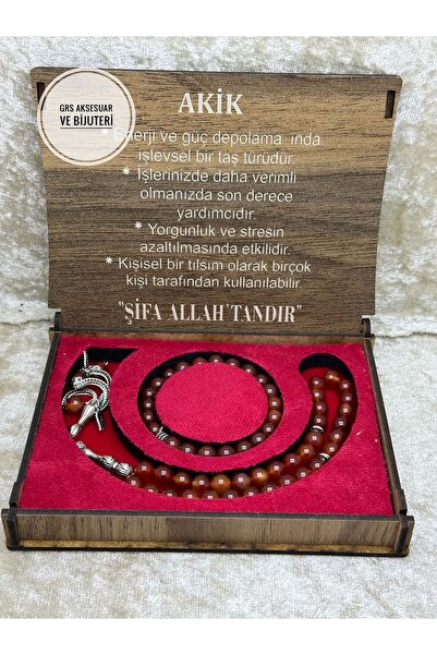 grs oyuncak مجموعة أساور مسبحة من حجر العقيق الطبيعي