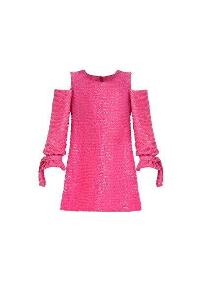 mon icone pembe payet elbise
