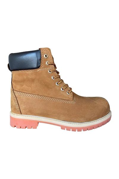 Liger Ανδρικές μπότες Nubuck από γνήσιο δέρμα CINNAMON