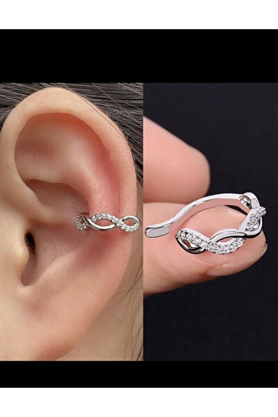 Arescollection kararmaz earcuff sıkıştırmalı kıkırdak conch orbital delik gerektirmeyen küpe