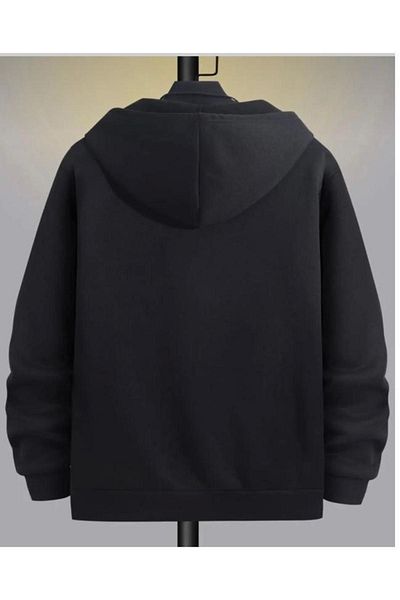 NO 601 Μπουφάν Unisex Μαύρο Τρίγωνο με φερμουάρ