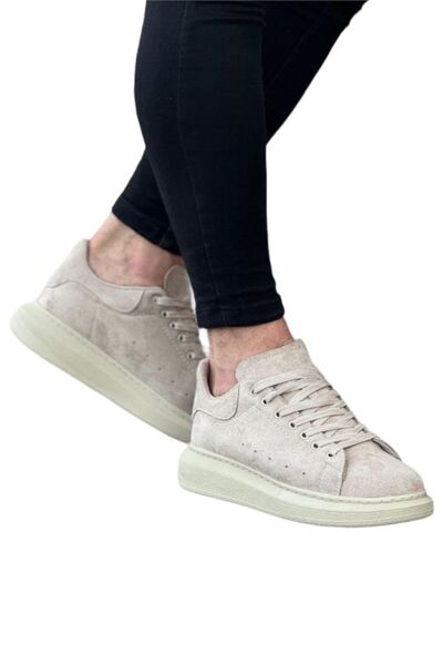 Liger Men's Suede Casual Sneaker - High Sole Sand