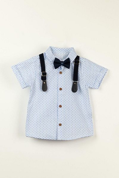 LULU Kids Boy's Summer Suit - Set of 4 with Bow Tie and Slopet