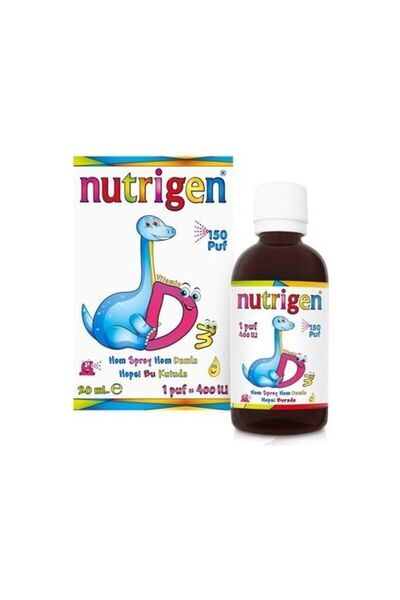 Nutrigen Vitamin D3 400 Iu Sprey Damla 20 ml Vitamin D3