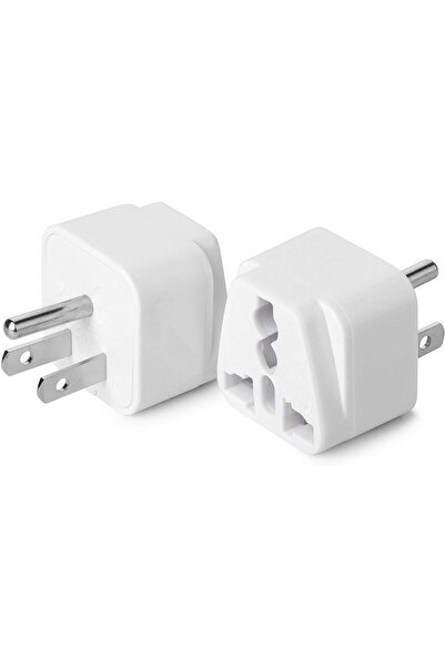 aogo Abd Priz Dönüştürücü 3 Pinli Fiş Adaptör Üniversal American Fiş Çevirici Type B Plug Adapter