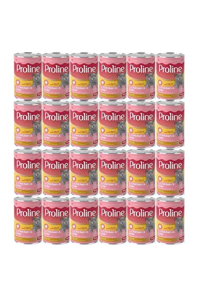 Proline Proline Pate İçinde Tavuklu ve Ciğerli Yetişkin Kedi Konservesi 395 G...