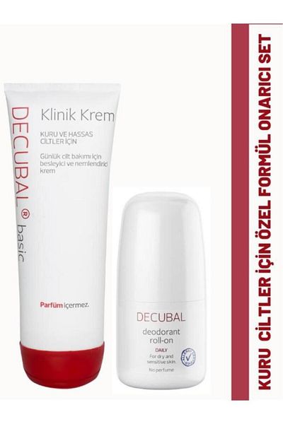 Decubal Clinical Moisturizing Cream for Dry and Very Dry Skin 250 g and Roll-On 50 ml